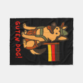 German Shepherd Funny Beer Festival Guten Dog  Fleecedecke (Vorderseite (Horizontal))