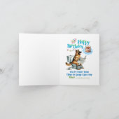 German Shepherd Funny Birthday Karte (Innenseite)