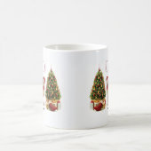 German Shepherd Funny Christmas Dog mit Baum Kaffeetasse (Mittel)