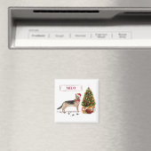 German Shepherd Funny Christmas Dog mit Baum Magnet (In Situ (Geschirrspüler))