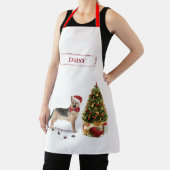 German Shepherd Funny Christmas Dog mit Baum Schürze (InSitu)