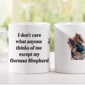 German Shepherd Funny Gift Tasse lächeln