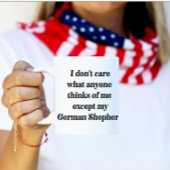 German Shepherd Funny Gift Tasse lächeln