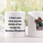 German Shepherd Funny Gift Tasse lächeln