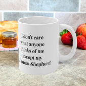 German Shepherd Funny Gift Tasse lächeln