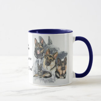 German Shepherd Ghost Tasse
