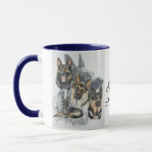 German Shepherd Ghost Tasse (Links)