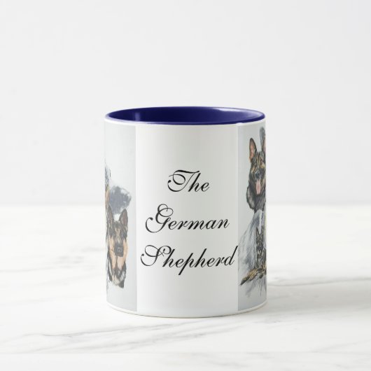 German Shepherd Ghost Tasse (Zentrum)