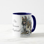 German Shepherd Ghost Tasse (VorderseiteRechts)