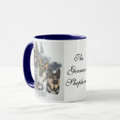 German Shepherd Ghost Tasse (Vorderseite Links)