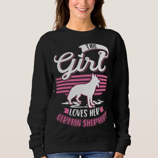 German Shepherd Girl German Shepherd  1 Sweatshirt (Vorderseite)