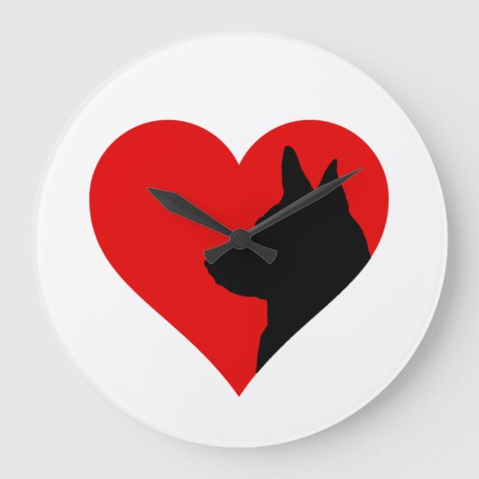 German Shepherd     Große Wanduhr (Vorderseite)