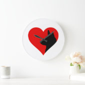 German Shepherd     Große Wanduhr (Zuhause)