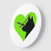 German Shepherd   Große Wanduhr (Winkel)