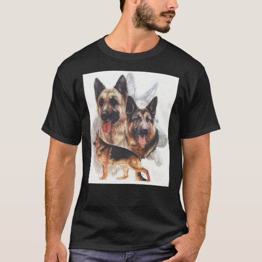 German Shepherd Grouing T-Shirt (Vorderseite)