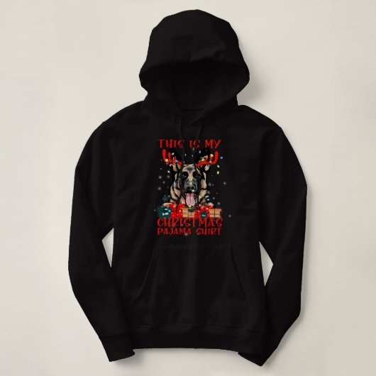German Shepherd GSD Funny German Shepherd Deer Thi Hoodie (Design vorne)