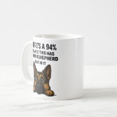 German Shepherd Hair In Everything Dog Owner Humor Kaffeetasse (Vorderseite Links)