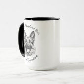 German Shepherd Hair Is the Secret Ingredient Mug Tasse (Vorderseite Links)