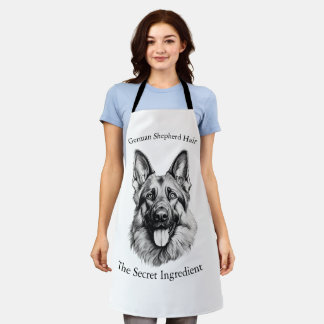 German Shepherd Hair the Secret Ingredient Apron Schürze