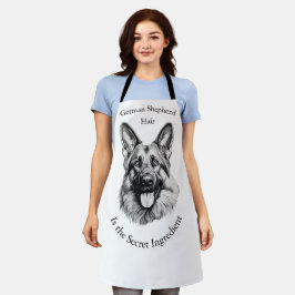 German Shepherd Hair the Secret Ingredient Apron Schürze