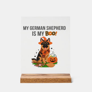 German Shepherd Halloween Costume  My German Sheph Acrylschild