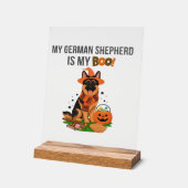 German Shepherd Halloween Costume  My German Sheph Acrylschild (Winkel)