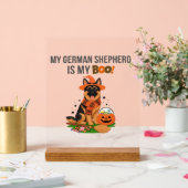 German Shepherd Halloween Costume  My German Sheph Acrylschild (Hochzeit)