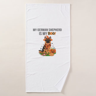 German Shepherd Halloween Costume  My German Sheph Badehandtuch