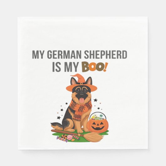 German Shepherd Halloween Costume  My German Sheph Serviette (Vorderseite)