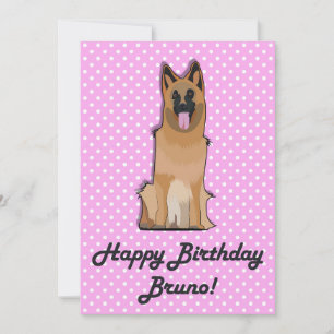 German Shepherd Happy Birthday Grußkarte Einladung