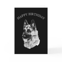 German Shepherd Happy Birthday