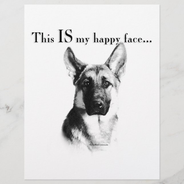German Shepherd Happy Face (Vorderseite)