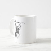 German Shepherd Happy Face Kaffeetasse (Vorderseite Links)
