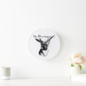 German Shepherd Happy Face Runde Wanduhr (Zuhause)