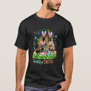 German Shepherd Happy Oaster Bunny Eggs T-Shirt