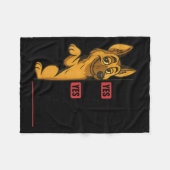 German Shepherd Has My Mouth Gotten Me In Trouble  Fleecedecke (Vorderseite (Horizontal))