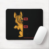 German Shepherd Has My Mouth Gotten Me In Trouble  Mousepad (Mit Mouse)