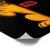 German Shepherd Has My Mouth Gotten Me In Trouble Poster (Ecke)