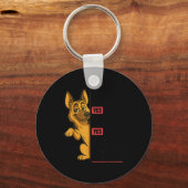 German Shepherd Has My Mouth Gotten Me In Trouble  Schlüsselanhänger (Vorderseite)