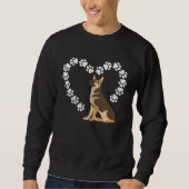 German Shepherd Heart Sweatshirt (Vorderseite)
