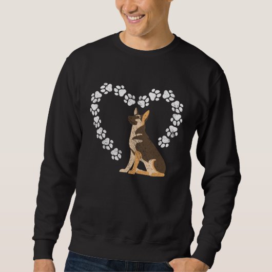 German Shepherd Heart Sweatshirt (Vorderseite)