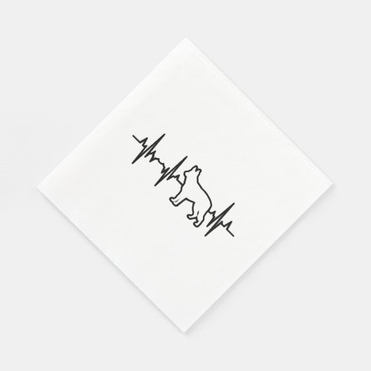 German Shepherd Heartbeat Serviette (Ecke)