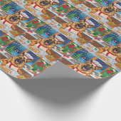 German Shepherd Holiday Baking: Festliche Weihnach Geschenkpapier (Ecke)