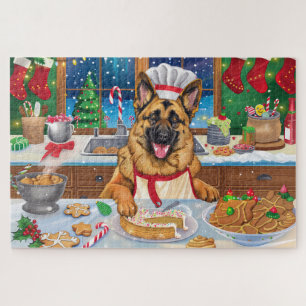 German Shepherd Holiday Baking: Festliche Weihnach Puzzle