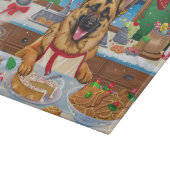 German Shepherd Holiday Baking: Festliche Weihnach Schneidebrett (Ecke)