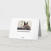 German Shepherd Holiday Feiertagskarte (Rückseite)