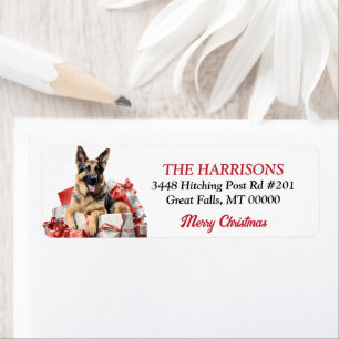 German Shepherd Hund Weihnachtsgeschenke Rücksende