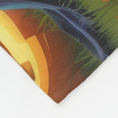 German Shepherd Hunde Pumpkin Halloween Funny Fleecedecke (Ecke)