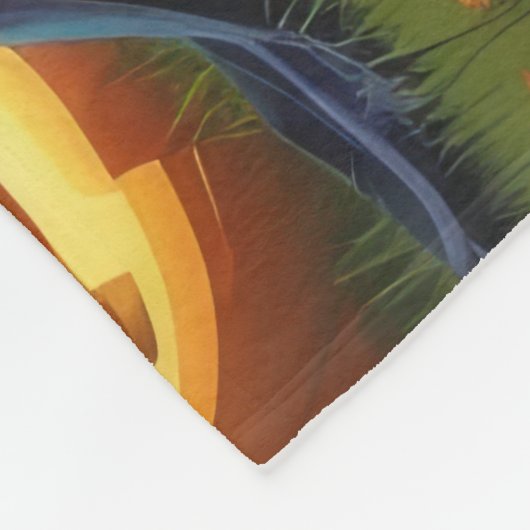 German Shepherd Hunde Pumpkin Halloween Funny Fleecedecke (Ecke)