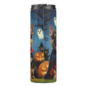 German Shepherd Hunde Pumpkin Halloween Funny Thermosbecher (Rückseite)